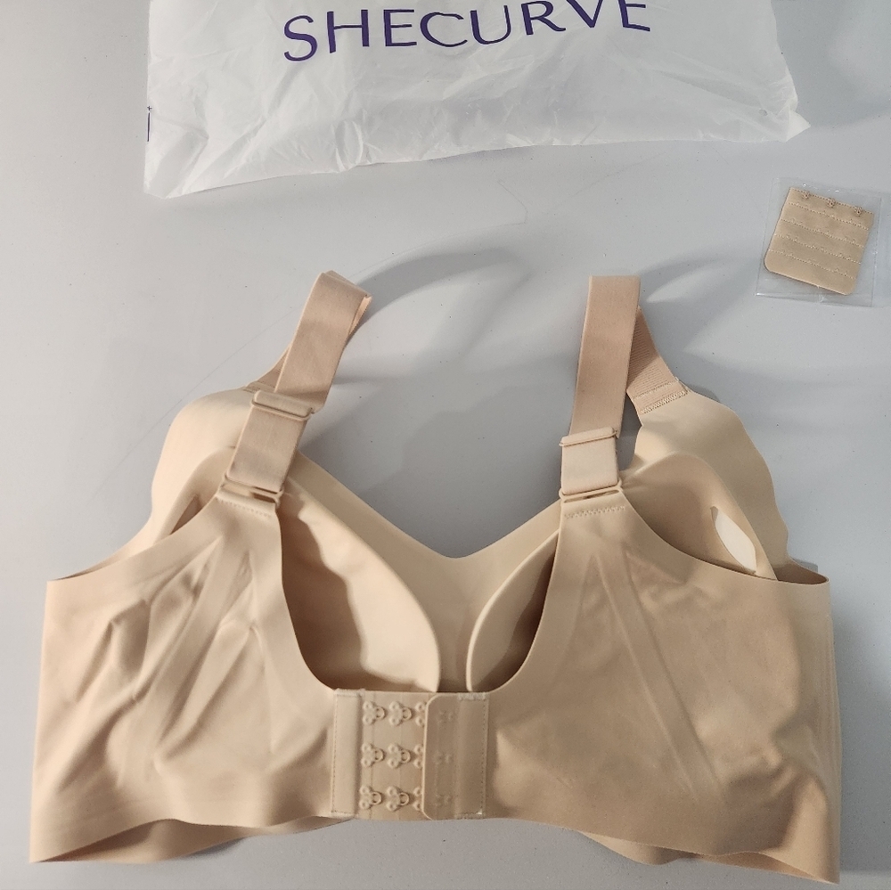Shecurve Seamless Comfort Jelly Bra in Nude, Size 3XL, New - Picture 2 of 11